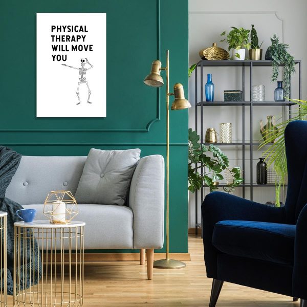 Obraz z napisem - Physical therapy will move you do salonu