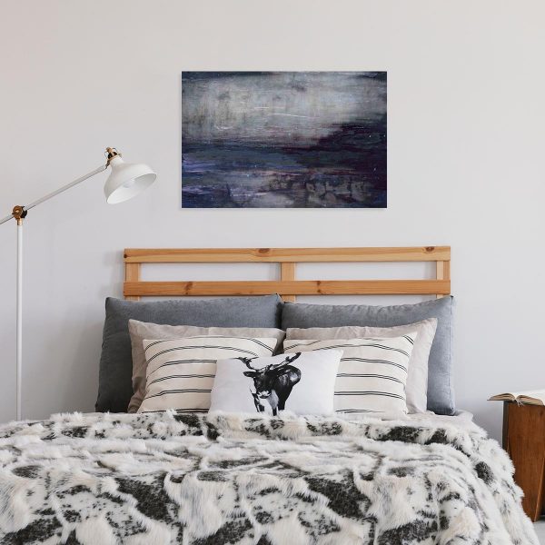 obraz do sypialni z abstrakcyjnymi mazajami