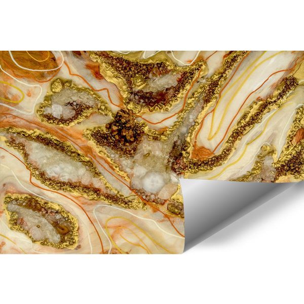 fototapeta reprodukcja obrazu beżowa abstrakcja