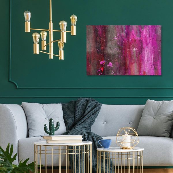 obraz na ścianę do salonu z motywem plam farby