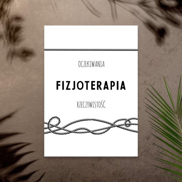 Plakat - Praca fizjoterapeuty do gabinetu fizjoterapii