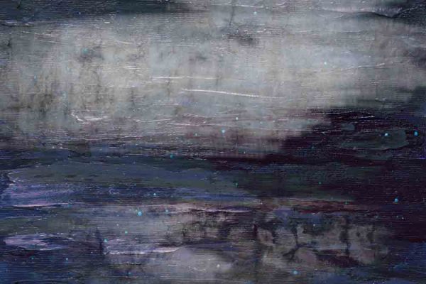 obraz z abstrakcyjnymi pociągnięciami pędzla na betonowym tle