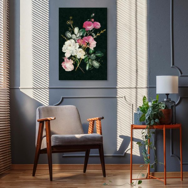Obraz z motywem bukietu róż do salonu