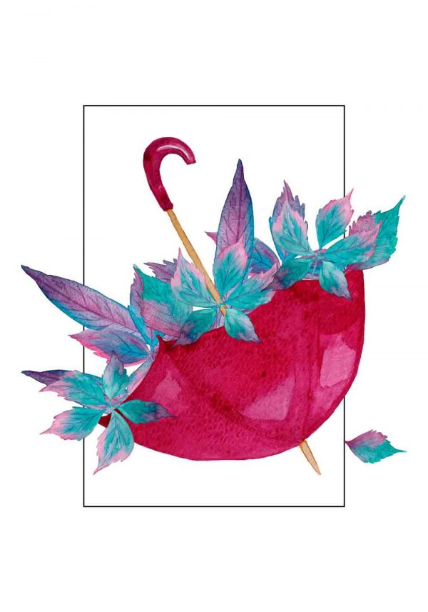 plakat z jesiennym motywem