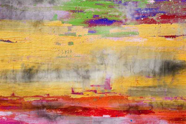 obraz z motywem kolorowych plam farby na betonie