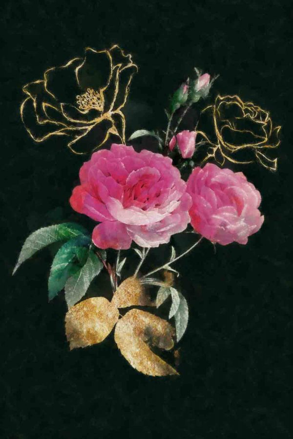 obraz z motywem kwiatów