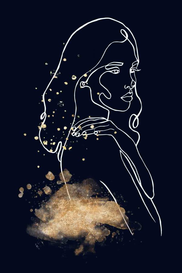 Obraz - Kobieta Line Art