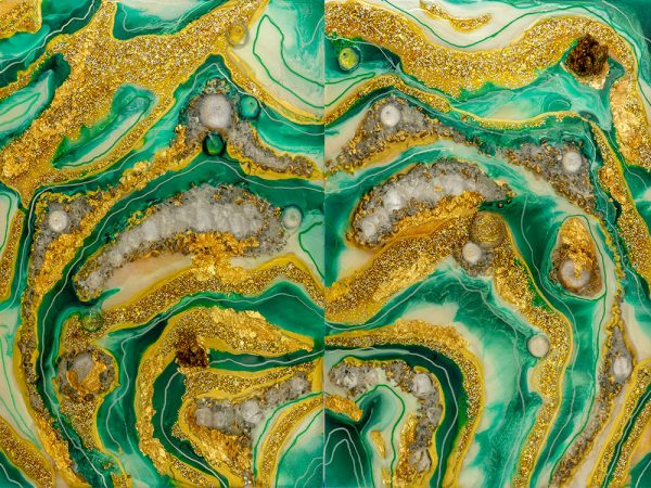 Obraz sztuka żywiczna abstrakcja reprodukcja malarstwa żywicą