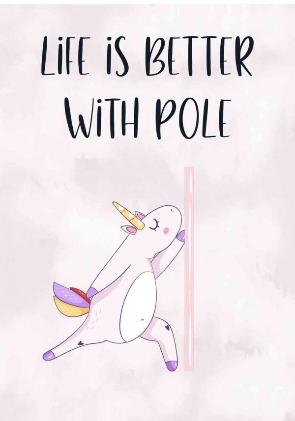 Plakat - Tańczący jednorożec