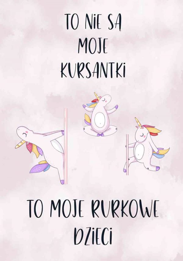 plakat z jednorożcami