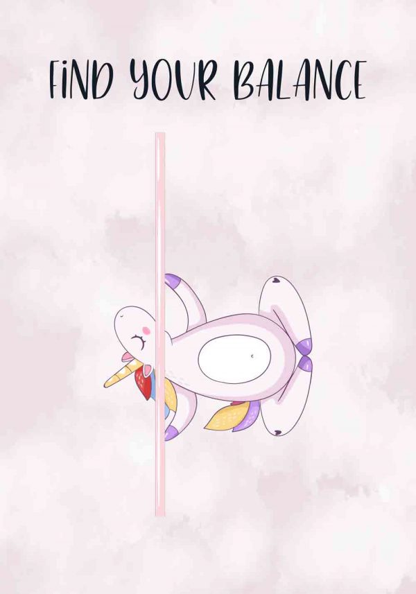 Plakat z napisem - Find your balance