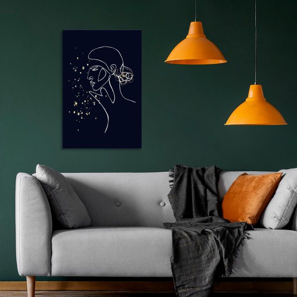 Obraz z motywem kobiety do salonu