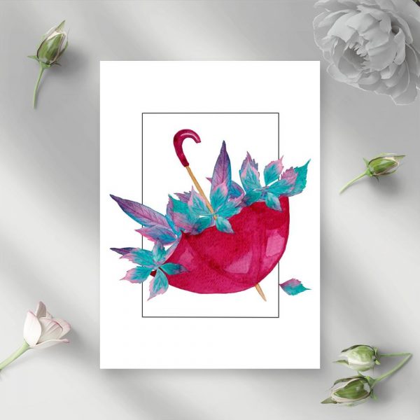 plakat z motywem jesieni