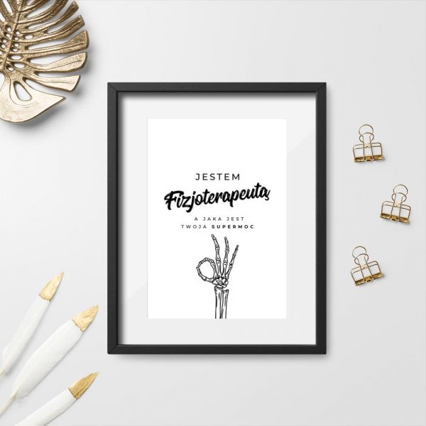 Plakat do gabinetu fizjoterapii