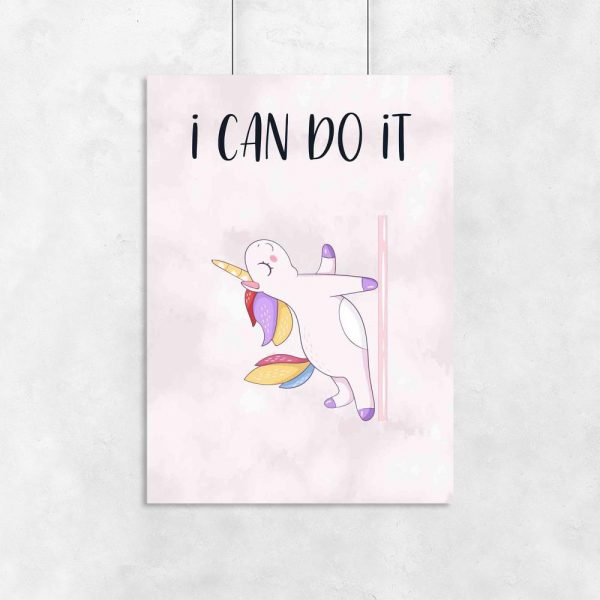 Plakat - I can do it do studia pole dance