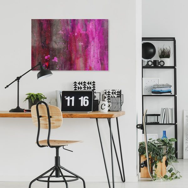 obraz do biura z mazajami na betonie