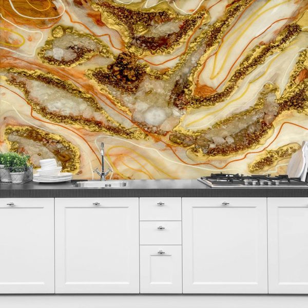 fototapeta geode art motyw abstrakcyjny z maziami