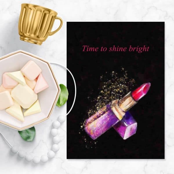 Plakat z motywem pomadki do gabinetu kosmetycznego