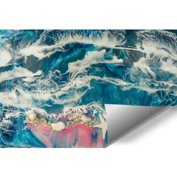 Fototapeta dekoracja z kamieniami żywiczne morze