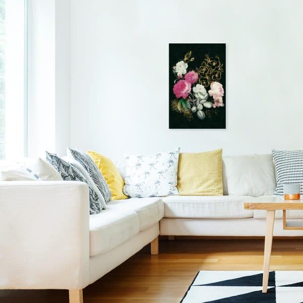 Obraz pęk kwiatów na ścianę w sypialni