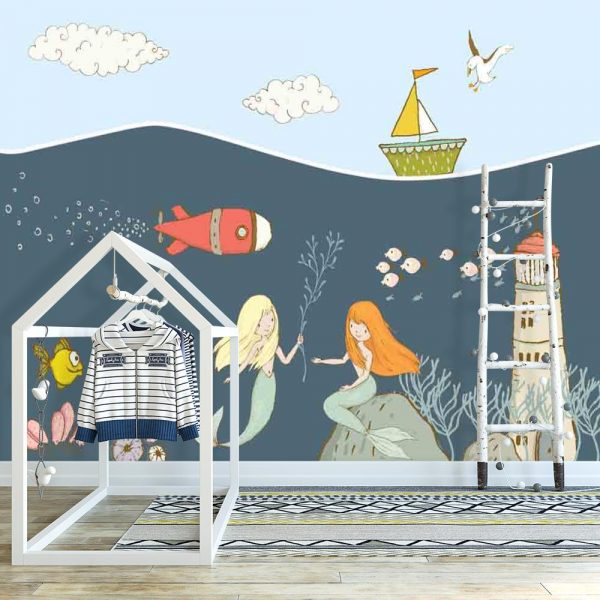 Fototapeta dziecięca - Dwie syrenki