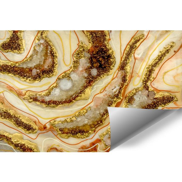 Fototapeta dekoracja z kamieniami abstrakcja żywiczna