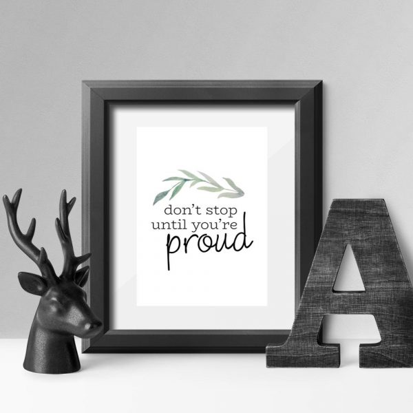 plakat z motywacją po angielsku na prezent