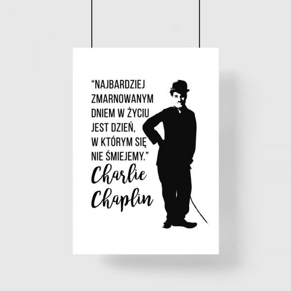 Plakat typograficzny o śmiechu do salonu