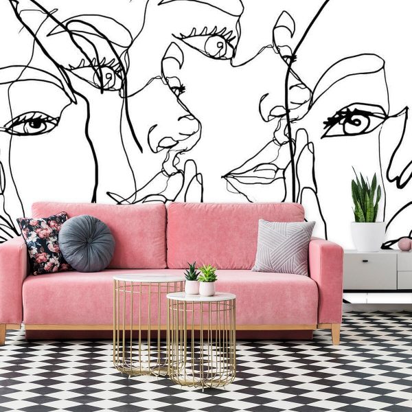 Fototapeta z twarzą kobiet do pokoju