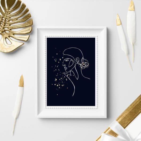 Plakat z motywem kobiety