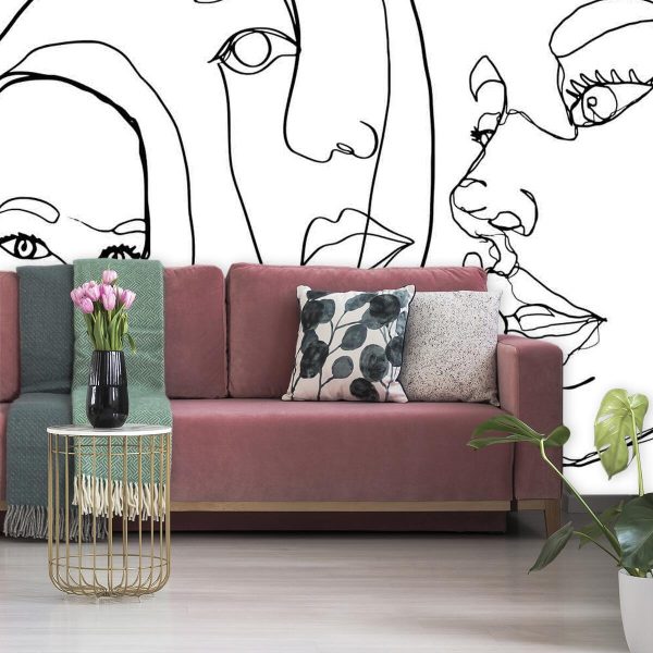 Fototapeta do sypialni - Line art