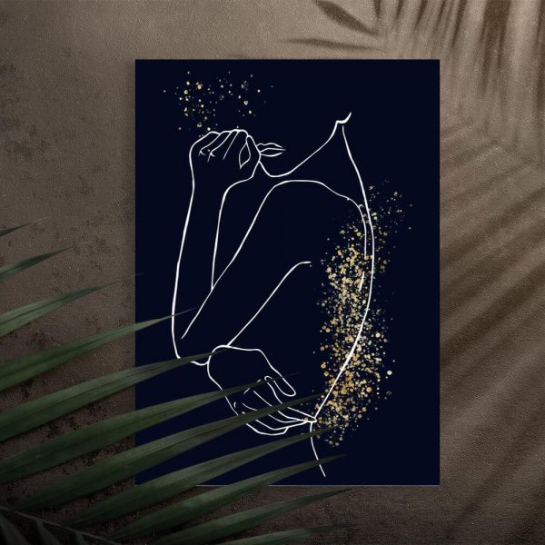 Plakat z motywem kobiety