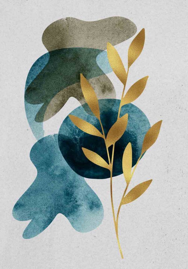 Plakat z motywem rośliny