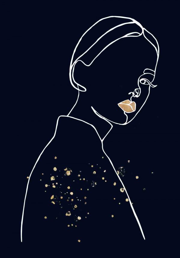 Plakat z motywem kobiety