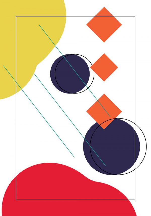 Plakat kolorowe figury
