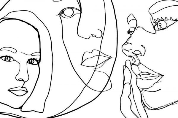 Fototapeta - Line art