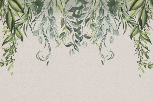 Fototapeta z botanicznym wzorem