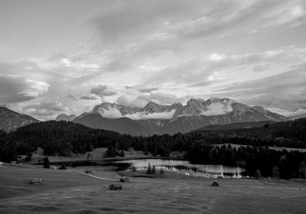 Plakat z jeziorem Geroldsee