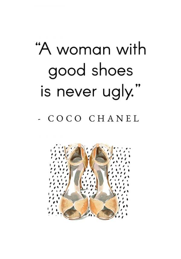 Plakat Coco Chanel - Cytat o butach