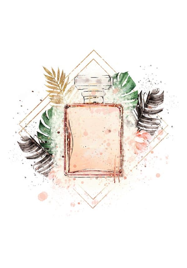 Plakat z perfumami
