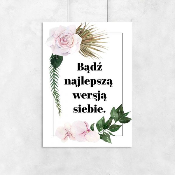 Plakat z maksymą motywacyjną