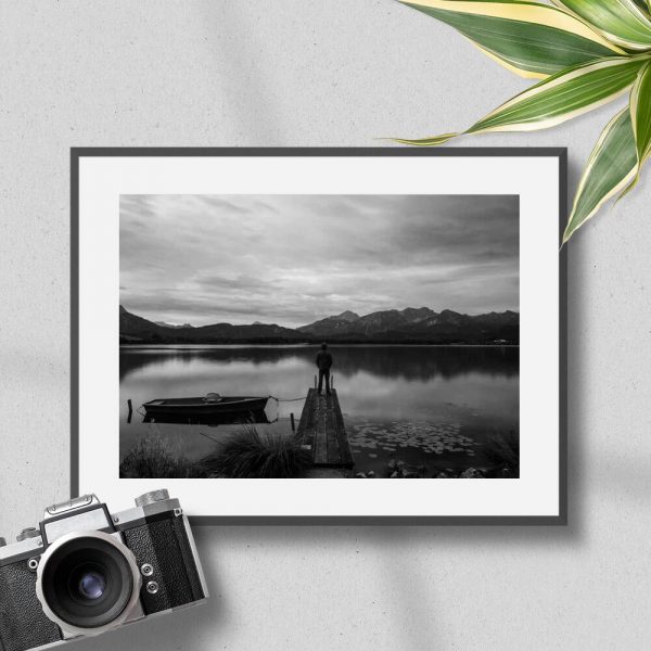 Plakat z jeziorem do przedpokoju