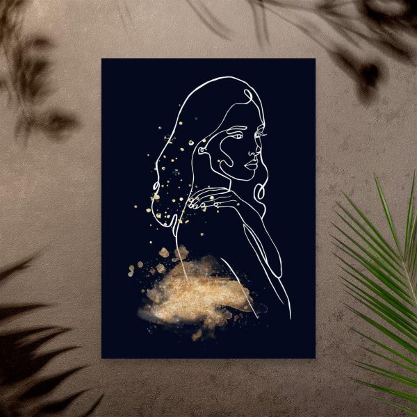 Plakat z minimalistyczna postacią