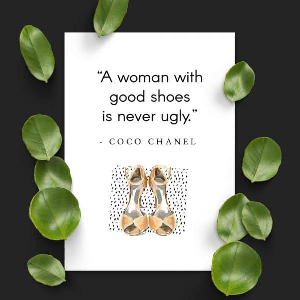 Plakat Coco Chanel dla kobiet - Good shoes