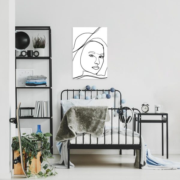 Artystyczny obraz z kobietą dla nastolatki