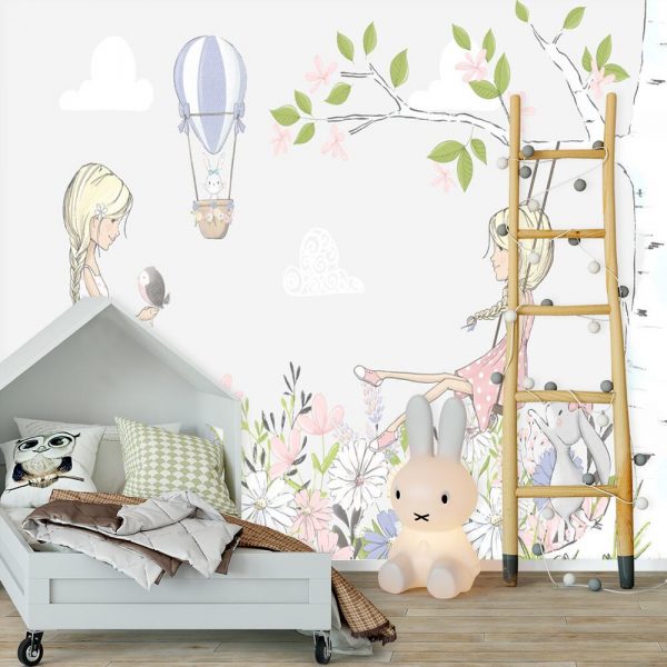 Fototapeta dziecięca z dziewczynkami