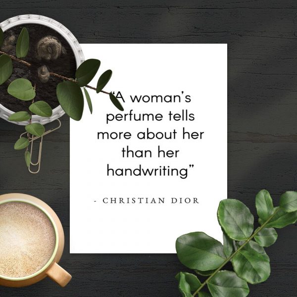 Plakat do salonu - Cytat Christian'a Diora