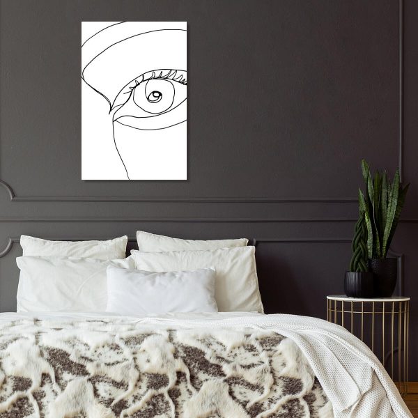 Obraz z okiem do sypialni