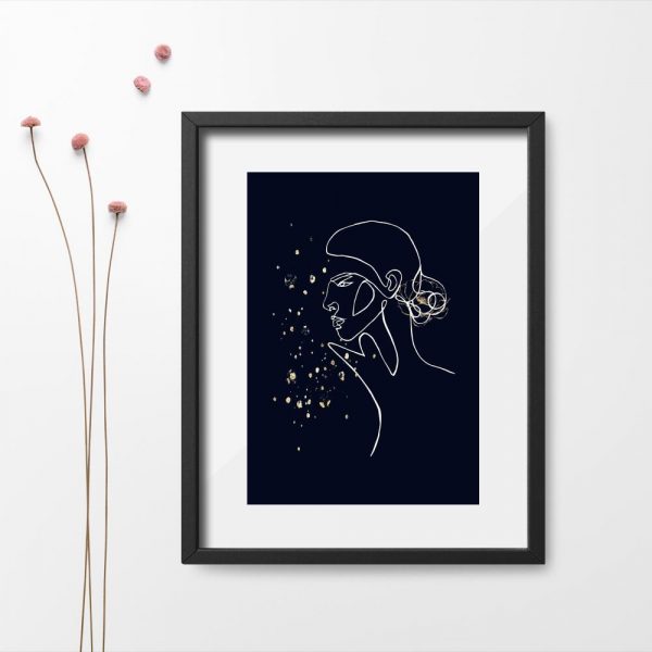 Plakat z kobiece ciało