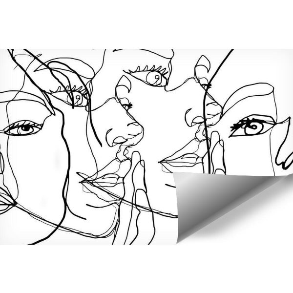 Fototapeta z twarzą kobiet do biura